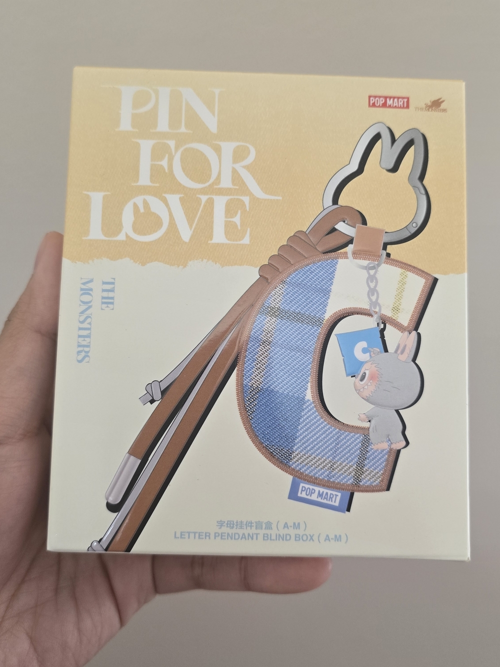 POP MART 'Pin For Love' Letter Pendant Blind Box - H